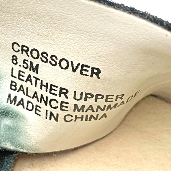 VON DUTCH Crossover Black Embossed Suede Platform Slide Sandals - Picture 4 of 11